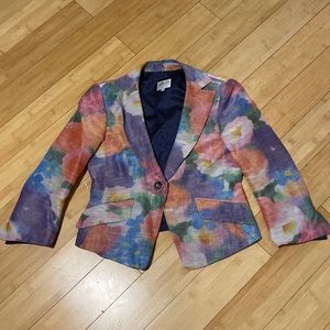 EUC Armani Collezioni floral jacket size 4